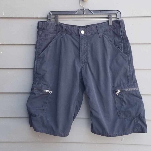 Carhart Black Cargo Shorts size 10 - Picture 1 of 10